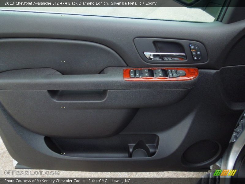 Door Panel of 2013 Avalanche LTZ 4x4 Black Diamond Edition