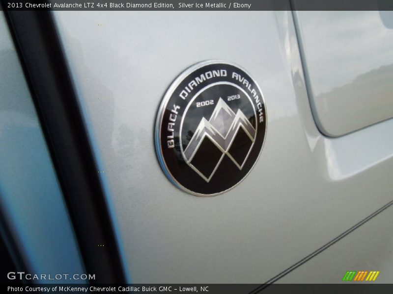 Black Diamond Badge - 2013 Chevrolet Avalanche LTZ 4x4 Black Diamond Edition