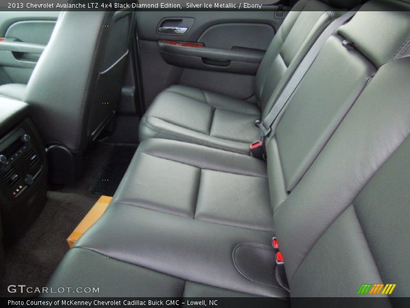 Rear Seat of 2013 Avalanche LTZ 4x4 Black Diamond Edition