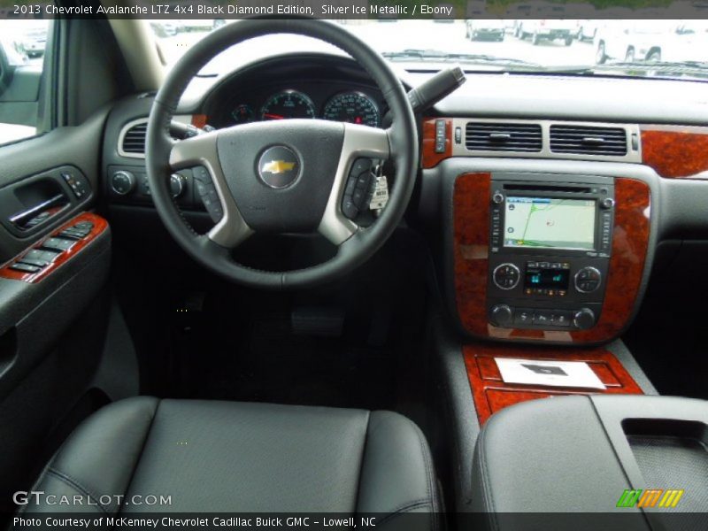 Dashboard of 2013 Avalanche LTZ 4x4 Black Diamond Edition