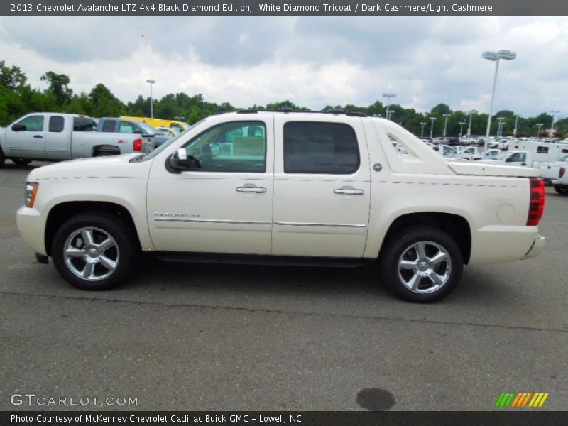 White Diamond Tricoat / Dark Cashmere/Light Cashmere 2013 Chevrolet Avalanche LTZ 4x4 Black Diamond Edition