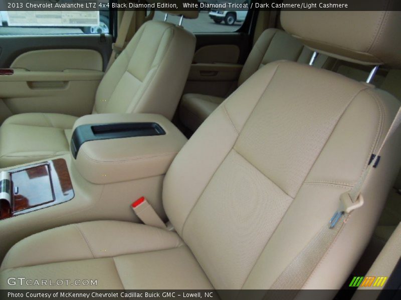 Front Seat of 2013 Avalanche LTZ 4x4 Black Diamond Edition