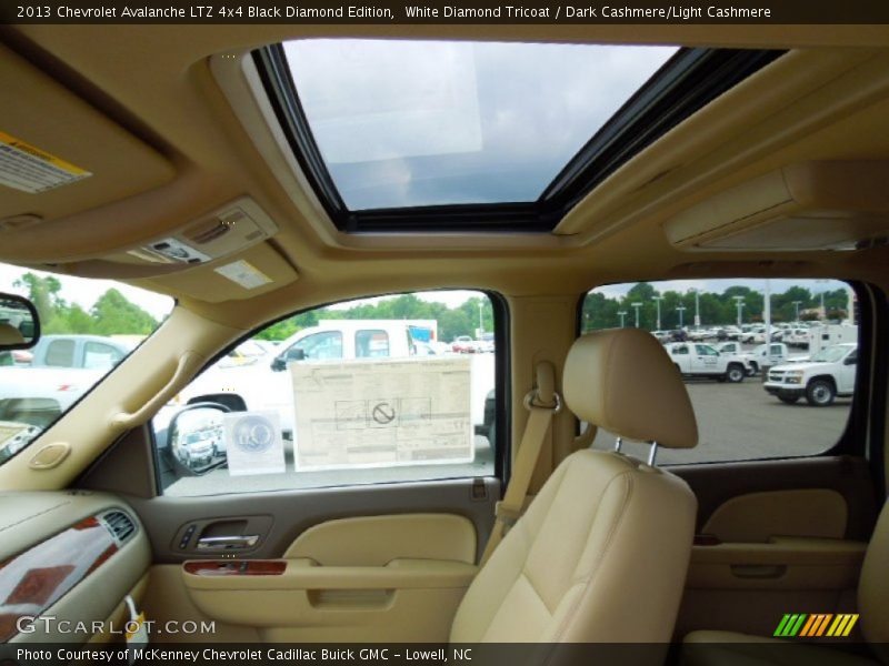 White Diamond Tricoat / Dark Cashmere/Light Cashmere 2013 Chevrolet Avalanche LTZ 4x4 Black Diamond Edition
