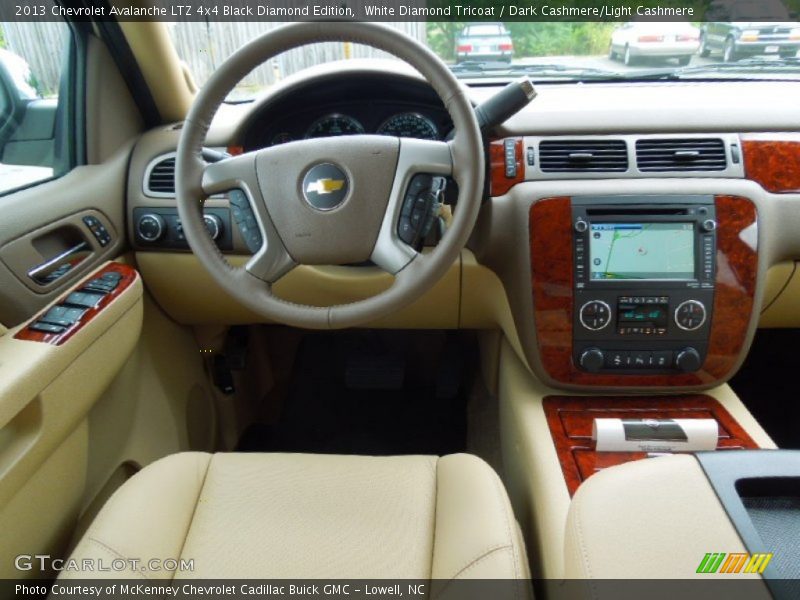 White Diamond Tricoat / Dark Cashmere/Light Cashmere 2013 Chevrolet Avalanche LTZ 4x4 Black Diamond Edition
