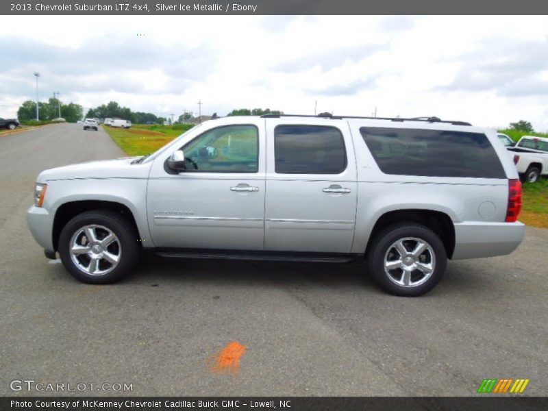Silver Ice Metallic / Ebony 2013 Chevrolet Suburban LTZ 4x4
