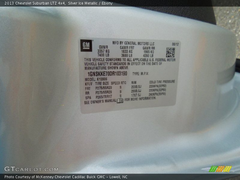 Silver Ice Metallic / Ebony 2013 Chevrolet Suburban LTZ 4x4