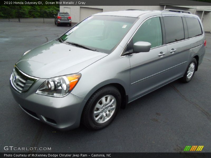 Ocean Mist Metallic / Gray 2010 Honda Odyssey EX