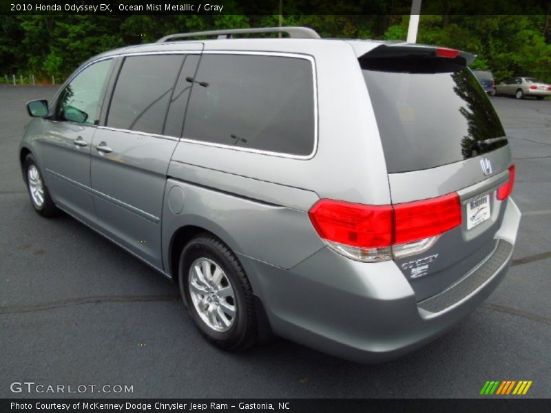 Ocean Mist Metallic / Gray 2010 Honda Odyssey EX