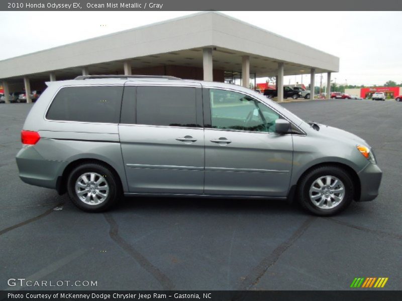 Ocean Mist Metallic / Gray 2010 Honda Odyssey EX