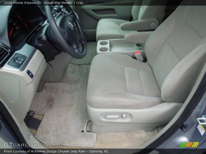 Ocean Mist Metallic / Gray 2010 Honda Odyssey EX