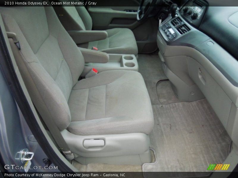 Ocean Mist Metallic / Gray 2010 Honda Odyssey EX