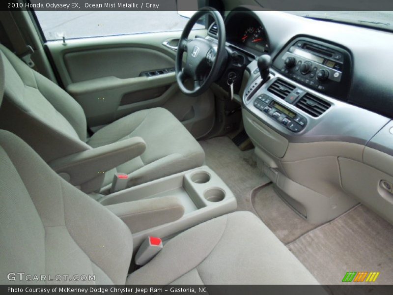 Ocean Mist Metallic / Gray 2010 Honda Odyssey EX
