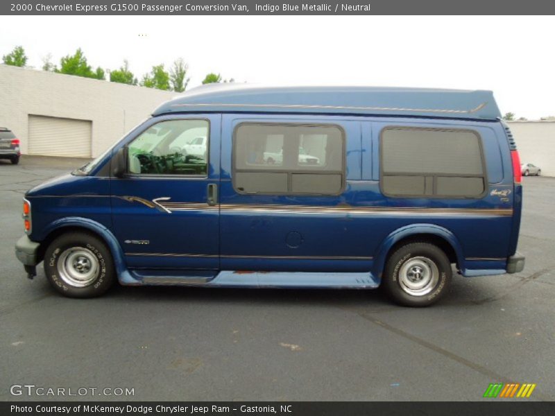  2000 Express G1500 Passenger Conversion Van Indigo Blue Metallic