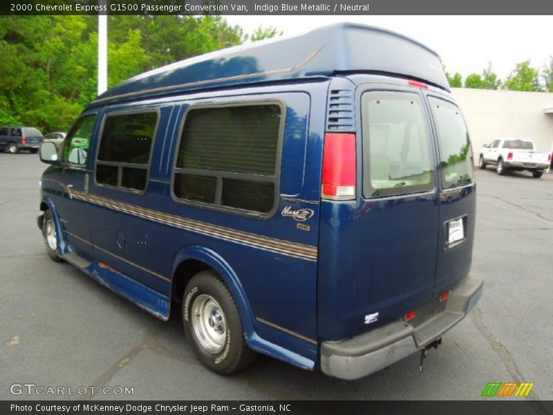 Indigo Blue Metallic / Neutral 2000 Chevrolet Express G1500 Passenger Conversion Van