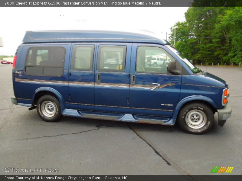 Indigo Blue Metallic / Neutral 2000 Chevrolet Express G1500 Passenger Conversion Van