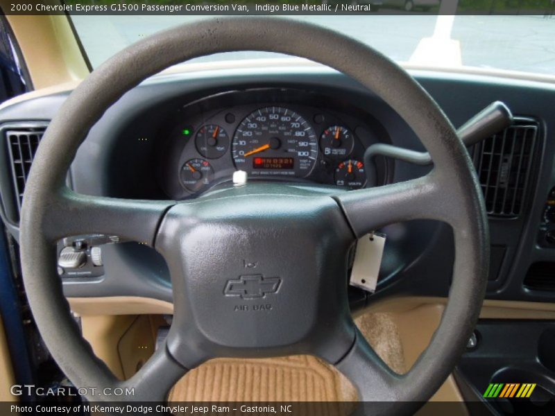 Indigo Blue Metallic / Neutral 2000 Chevrolet Express G1500 Passenger Conversion Van
