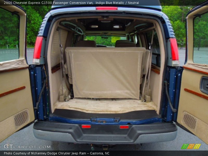 Indigo Blue Metallic / Neutral 2000 Chevrolet Express G1500 Passenger Conversion Van