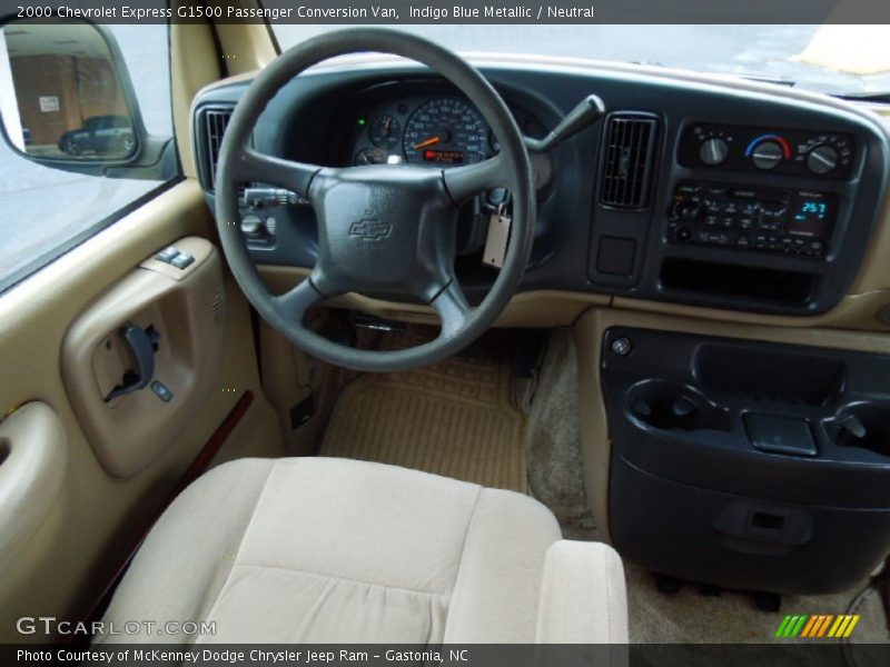 Indigo Blue Metallic / Neutral 2000 Chevrolet Express G1500 Passenger Conversion Van