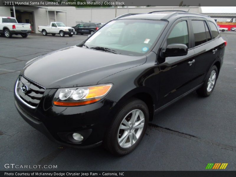 Phantom Black Metallic / Cocoa Black 2011 Hyundai Santa Fe Limited