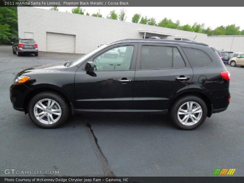 Phantom Black Metallic / Cocoa Black 2011 Hyundai Santa Fe Limited