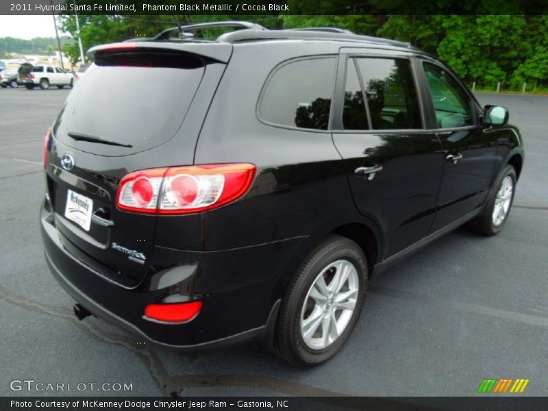 Phantom Black Metallic / Cocoa Black 2011 Hyundai Santa Fe Limited