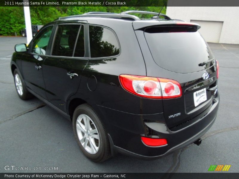 Phantom Black Metallic / Cocoa Black 2011 Hyundai Santa Fe Limited