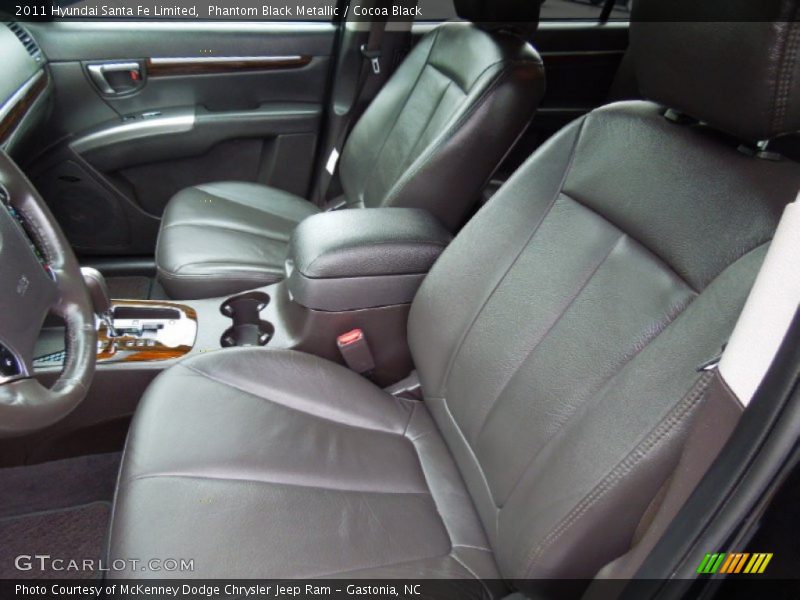 Phantom Black Metallic / Cocoa Black 2011 Hyundai Santa Fe Limited