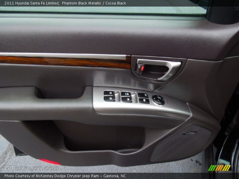 Phantom Black Metallic / Cocoa Black 2011 Hyundai Santa Fe Limited