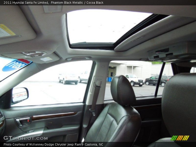 Phantom Black Metallic / Cocoa Black 2011 Hyundai Santa Fe Limited