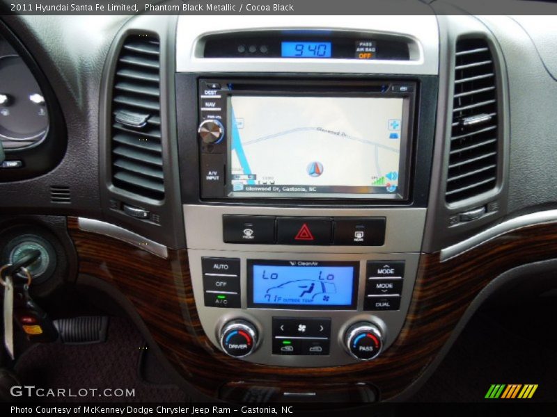 Phantom Black Metallic / Cocoa Black 2011 Hyundai Santa Fe Limited