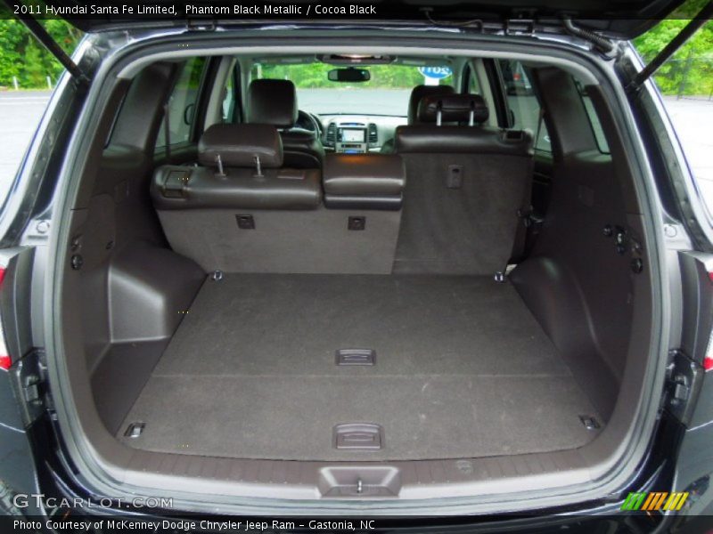 Phantom Black Metallic / Cocoa Black 2011 Hyundai Santa Fe Limited