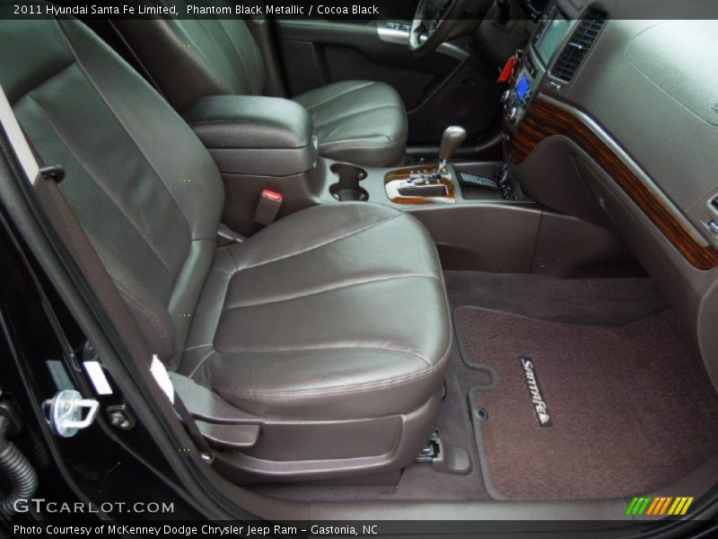 Phantom Black Metallic / Cocoa Black 2011 Hyundai Santa Fe Limited
