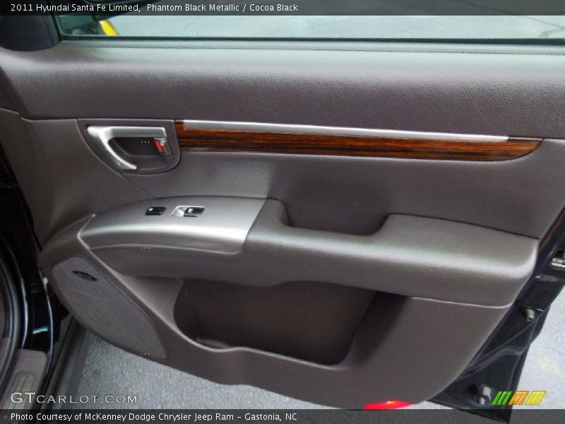 Phantom Black Metallic / Cocoa Black 2011 Hyundai Santa Fe Limited