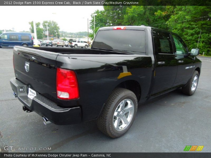 Black / Dark Slate Gray/Medium Graystone 2012 Dodge Ram 1500 Express Crew Cab