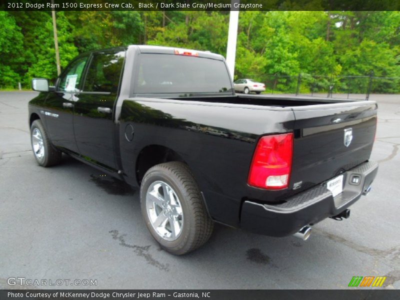 Black / Dark Slate Gray/Medium Graystone 2012 Dodge Ram 1500 Express Crew Cab