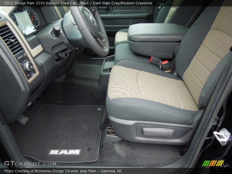 Black / Dark Slate Gray/Medium Graystone 2012 Dodge Ram 1500 Express Crew Cab