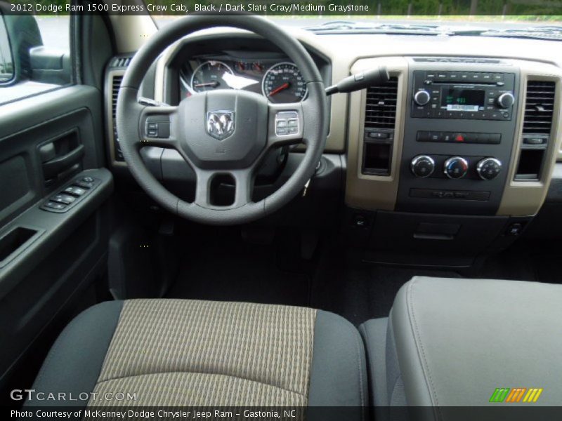 Black / Dark Slate Gray/Medium Graystone 2012 Dodge Ram 1500 Express Crew Cab