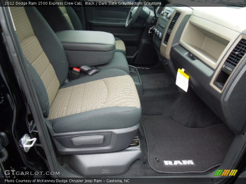 Black / Dark Slate Gray/Medium Graystone 2012 Dodge Ram 1500 Express Crew Cab