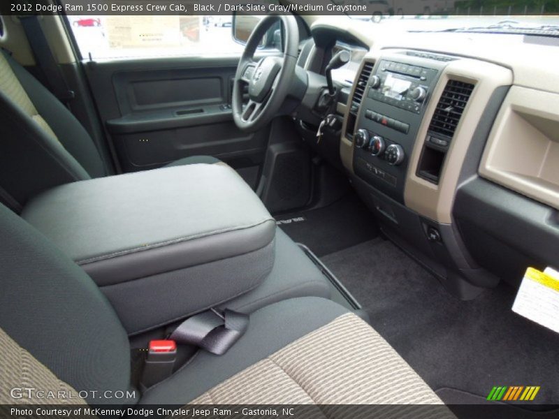 Black / Dark Slate Gray/Medium Graystone 2012 Dodge Ram 1500 Express Crew Cab