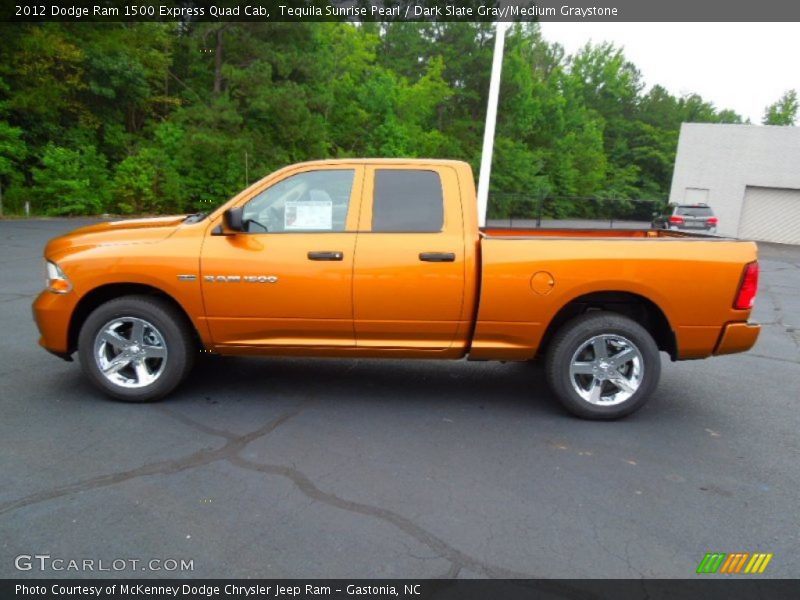  2012 Ram 1500 Express Quad Cab Tequila Sunrise Pearl