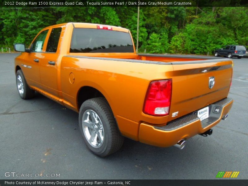 Tequila Sunrise Pearl / Dark Slate Gray/Medium Graystone 2012 Dodge Ram 1500 Express Quad Cab