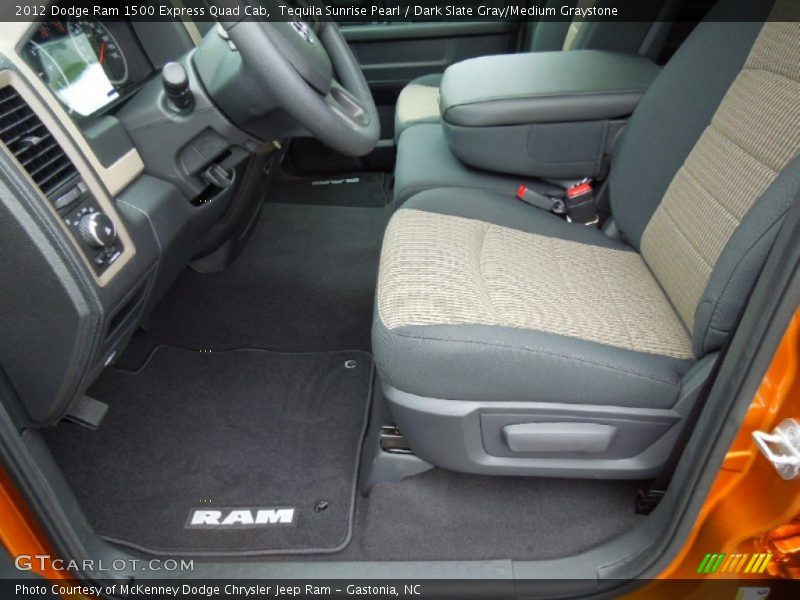 Tequila Sunrise Pearl / Dark Slate Gray/Medium Graystone 2012 Dodge Ram 1500 Express Quad Cab