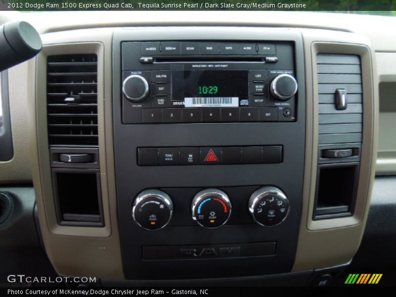 Tequila Sunrise Pearl / Dark Slate Gray/Medium Graystone 2012 Dodge Ram 1500 Express Quad Cab