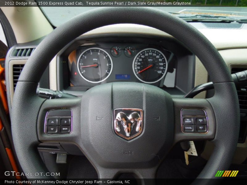 Tequila Sunrise Pearl / Dark Slate Gray/Medium Graystone 2012 Dodge Ram 1500 Express Quad Cab