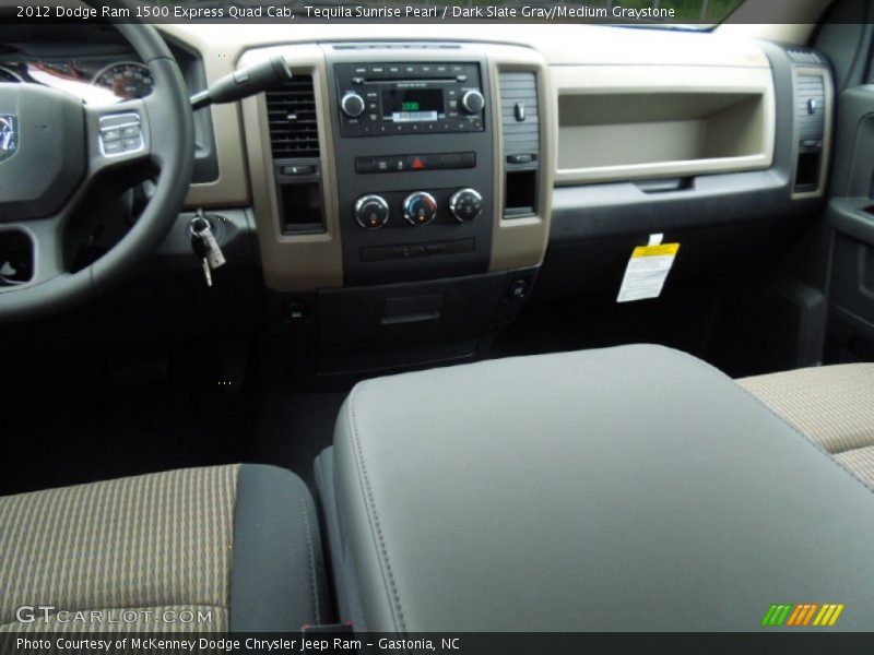 Tequila Sunrise Pearl / Dark Slate Gray/Medium Graystone 2012 Dodge Ram 1500 Express Quad Cab