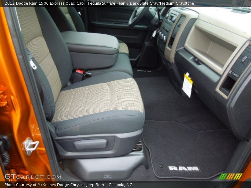 Tequila Sunrise Pearl / Dark Slate Gray/Medium Graystone 2012 Dodge Ram 1500 Express Quad Cab