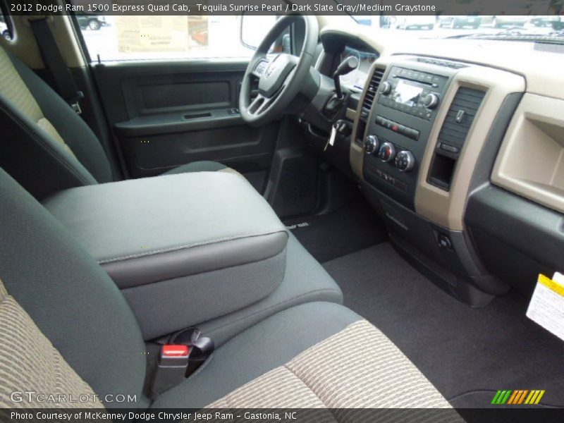 Tequila Sunrise Pearl / Dark Slate Gray/Medium Graystone 2012 Dodge Ram 1500 Express Quad Cab
