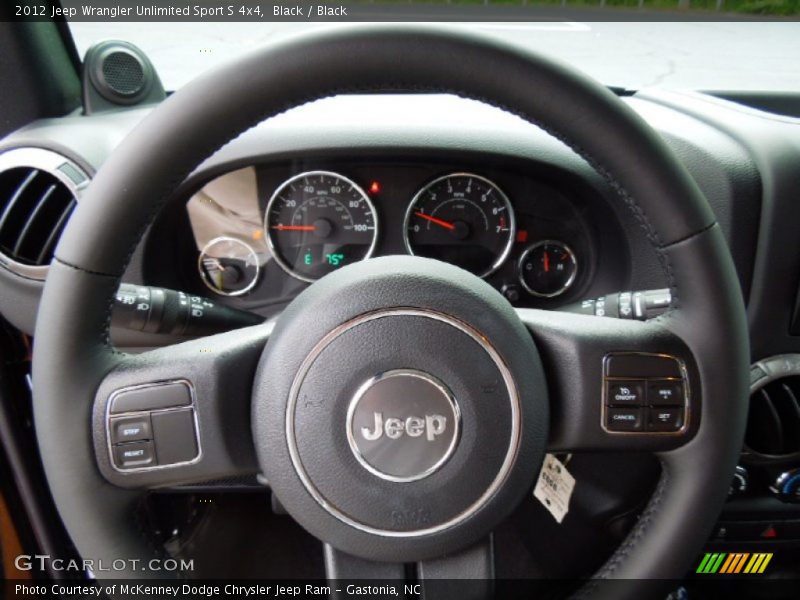 Black / Black 2012 Jeep Wrangler Unlimited Sport S 4x4