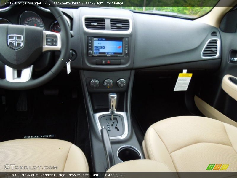 Blackberry Pearl / Black/Light Frost Beige 2012 Dodge Avenger SXT