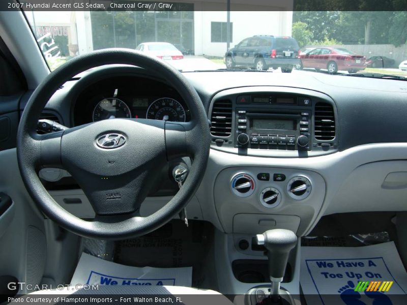 Charcoal Gray / Gray 2007 Hyundai Accent GLS Sedan